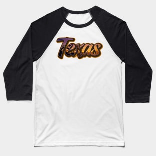 Texas Sunset Baseball T-Shirt